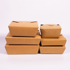 Tek kullanımlık Kağıt Öğle Yemeği Kutusu