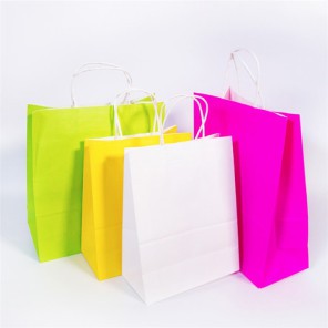 Bükümlü Saplı Kraft Kağıt Torbalar